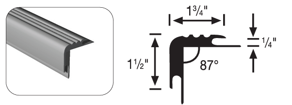 #206 Double Undercut Stair Nose