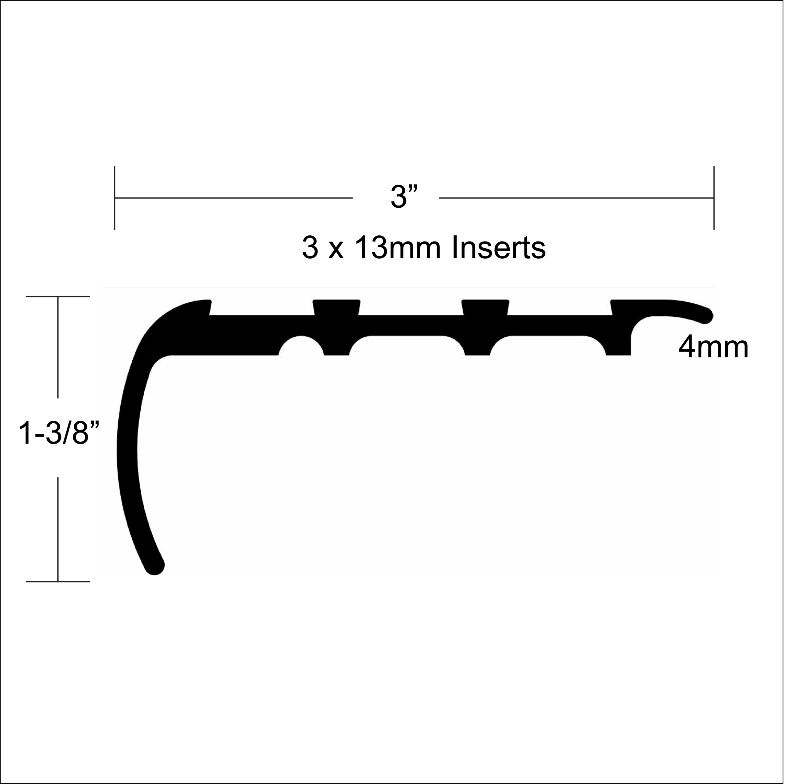 3″ Safety Stair Nosing (AA345)