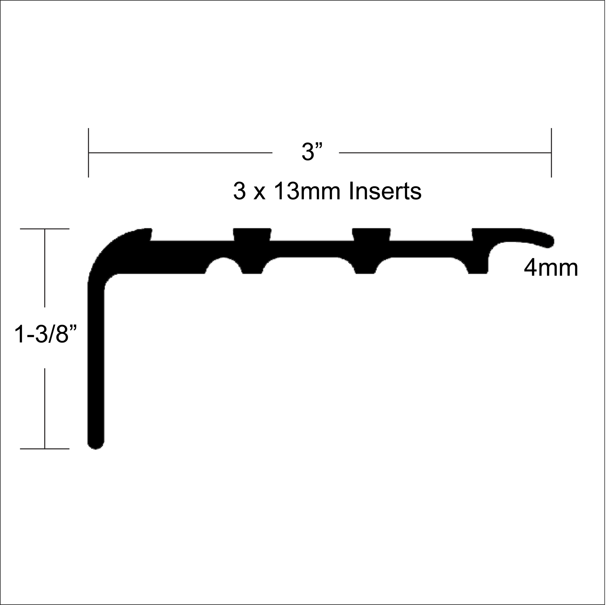 1 3/8″ Safety Stair Nosing (AA346)