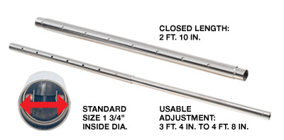 Stretcher Tube 3′ Steel