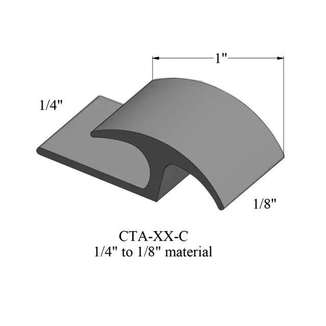 Carpet to Vinyl Adapters  1/4″ Carpet to 1/8″ Vinyl JR