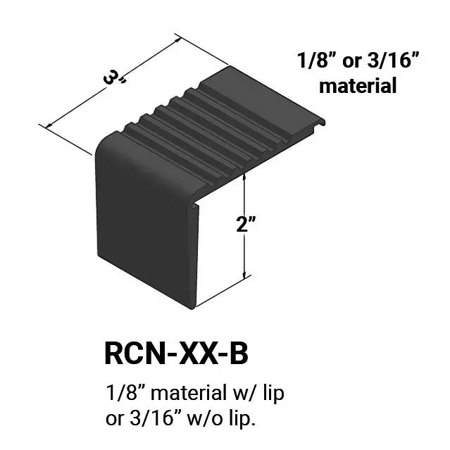 Nosing 1/8″ Undercut Resilient