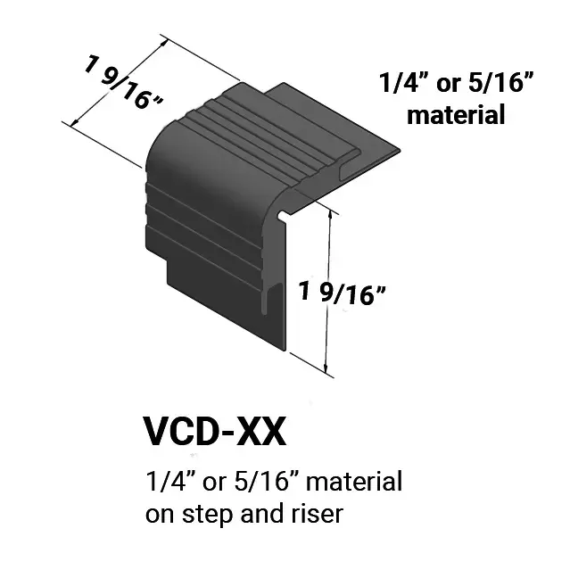 Nosing 1/4″  Double Undercut