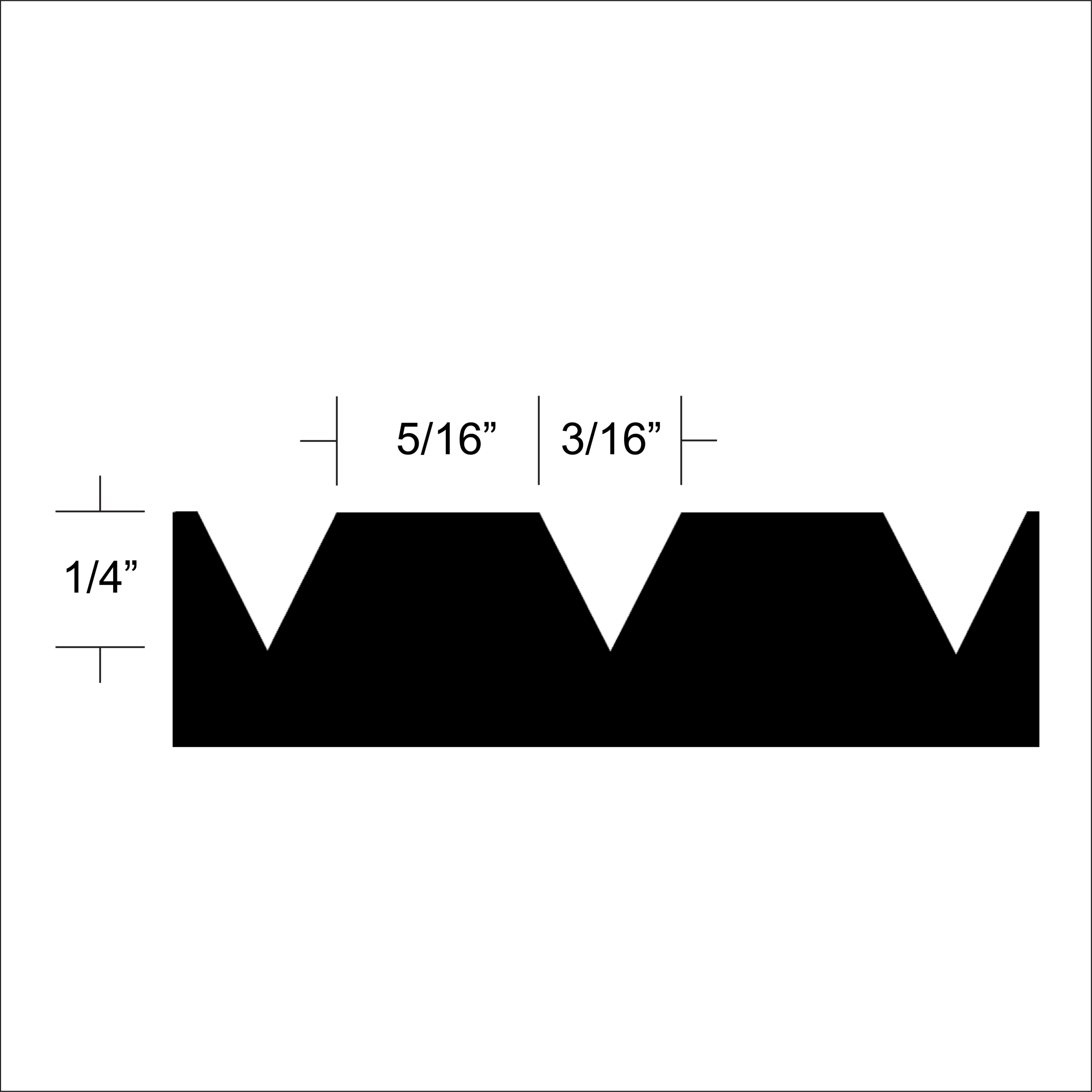 T20 Flat V Notch